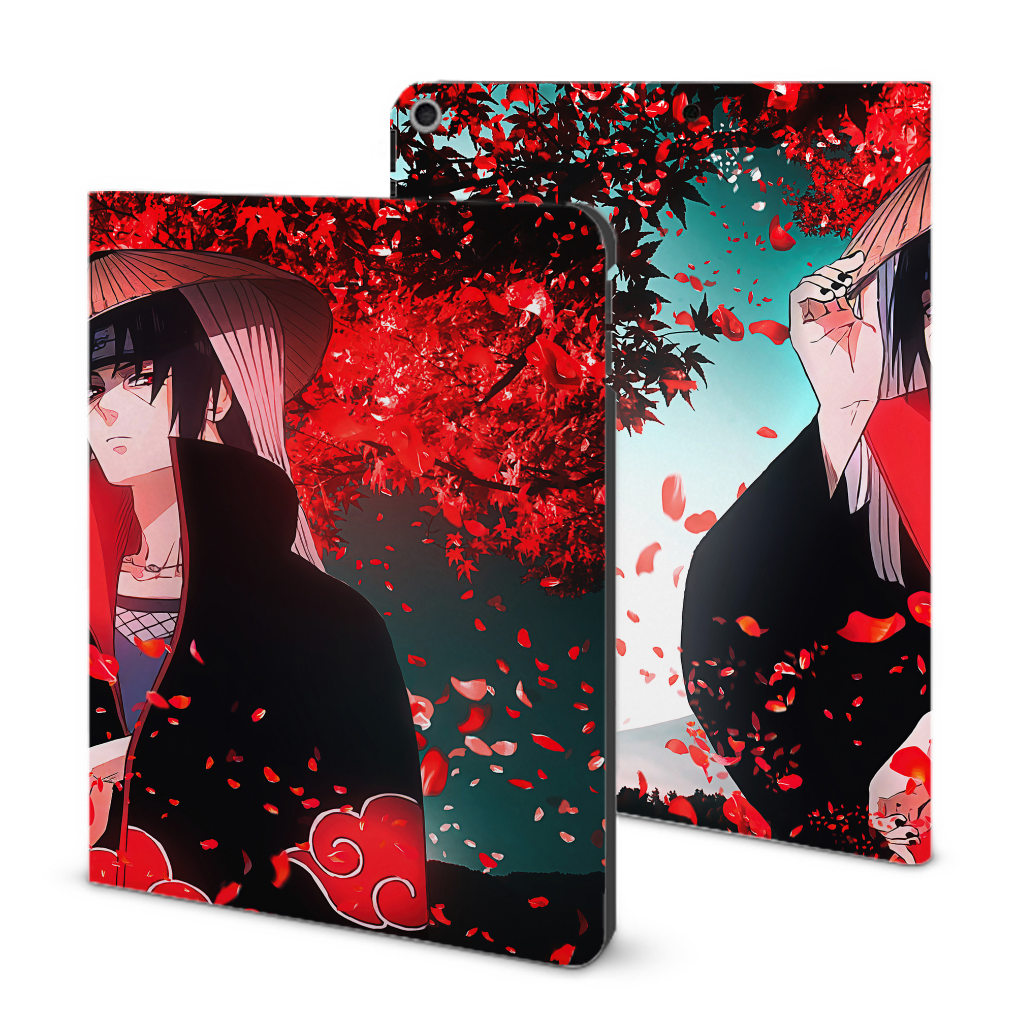（画像用） NARUTO -ナルト- NARUTO -ナルト- 疾風伝 IPad ケース ブック型 PUレザー TPU 耐衝撃 軽量 薄型 ペン収納なし 全面保護 IPad 各モデル対応